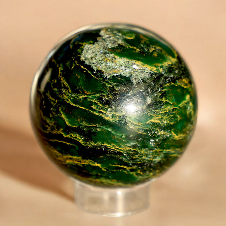 Golden Emerald Green Sphere