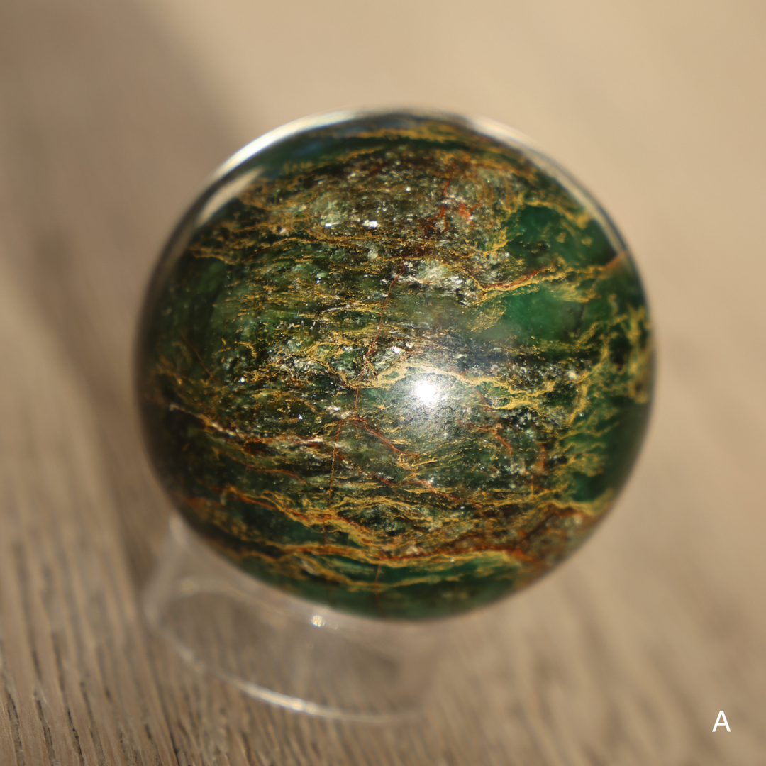 Golden Emerald Green Sphere