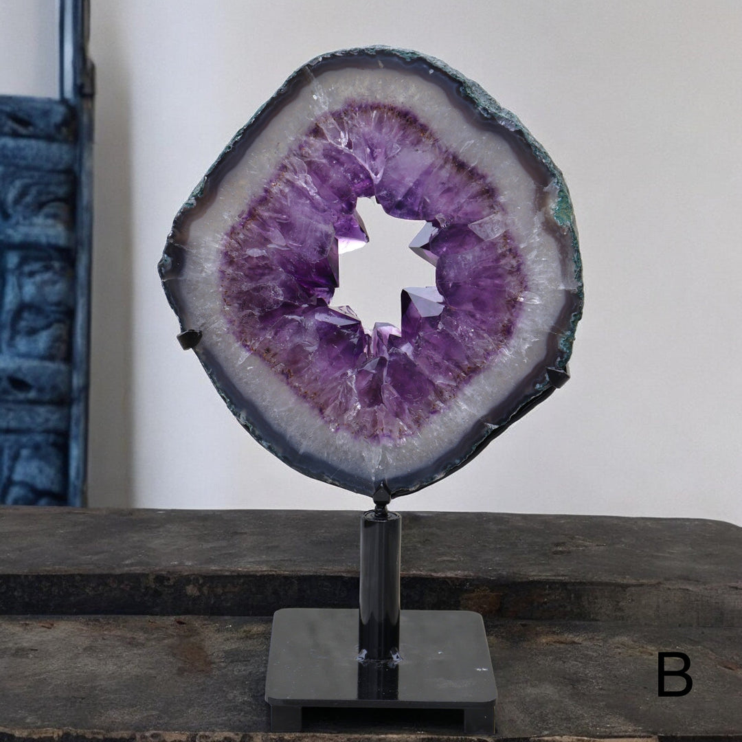 'Halo Passage' High Quality Amethyst Portal on Stand