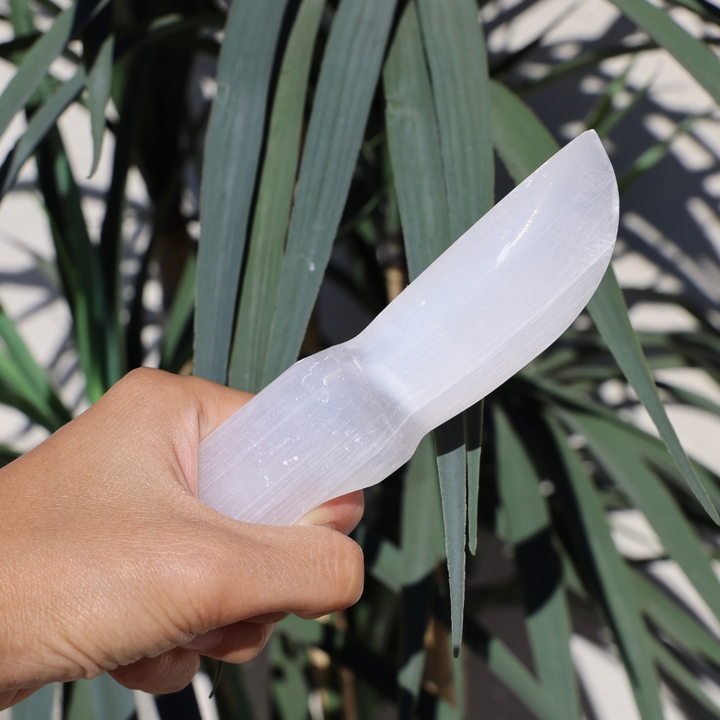 Selenite Crystal Knife