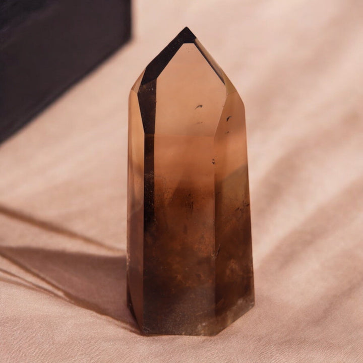 High Quality Smoky Lemurian Quartz Tower