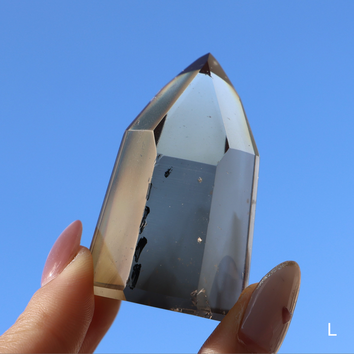 High Quality Smoky Lemurian Quartz Tower