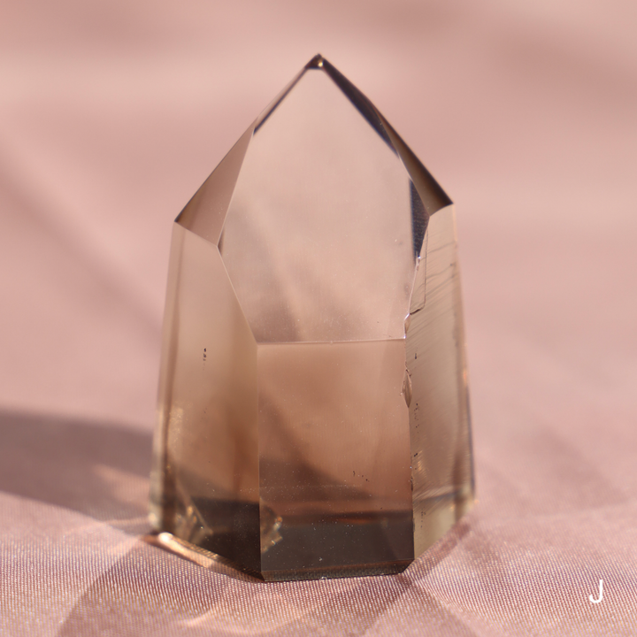 High Quality Smoky Lemurian Quartz Tower