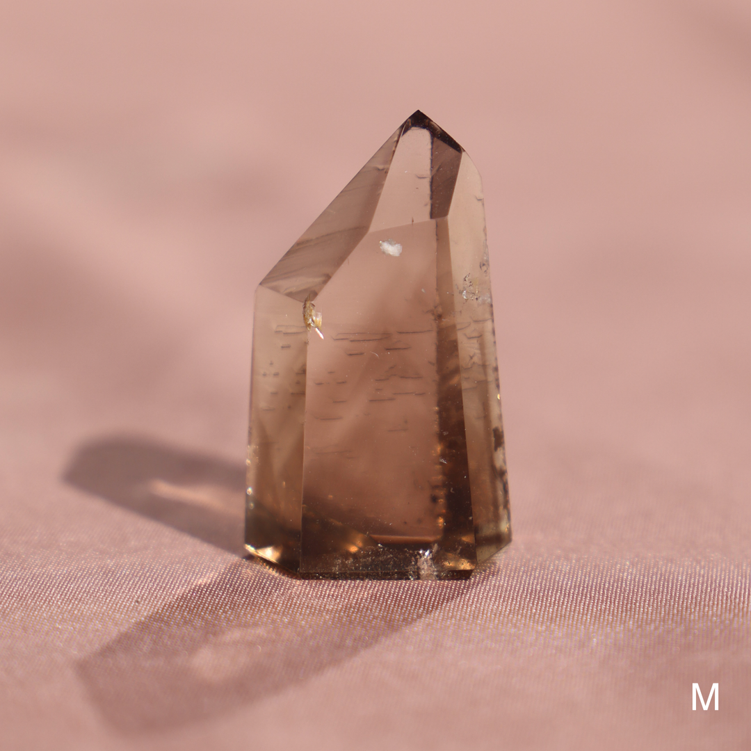 High Quality Smoky Lemurian Quartz Tower