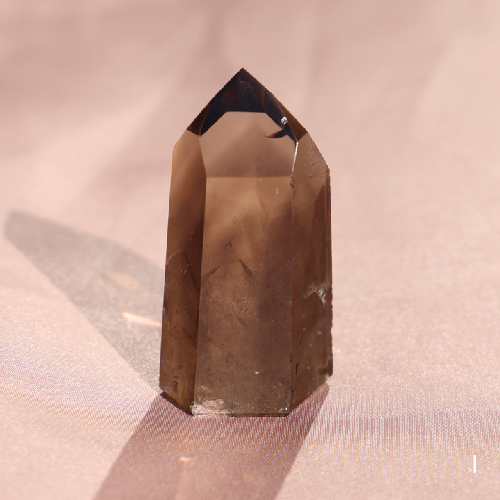 High Quality Smoky Lemurian Quartz Tower