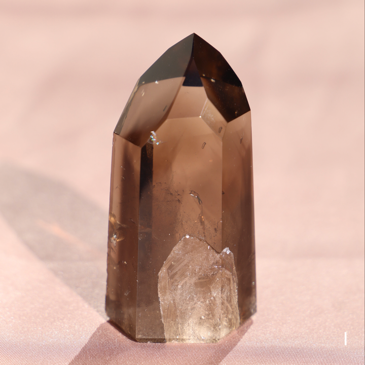 High Quality Smoky Lemurian Quartz Tower