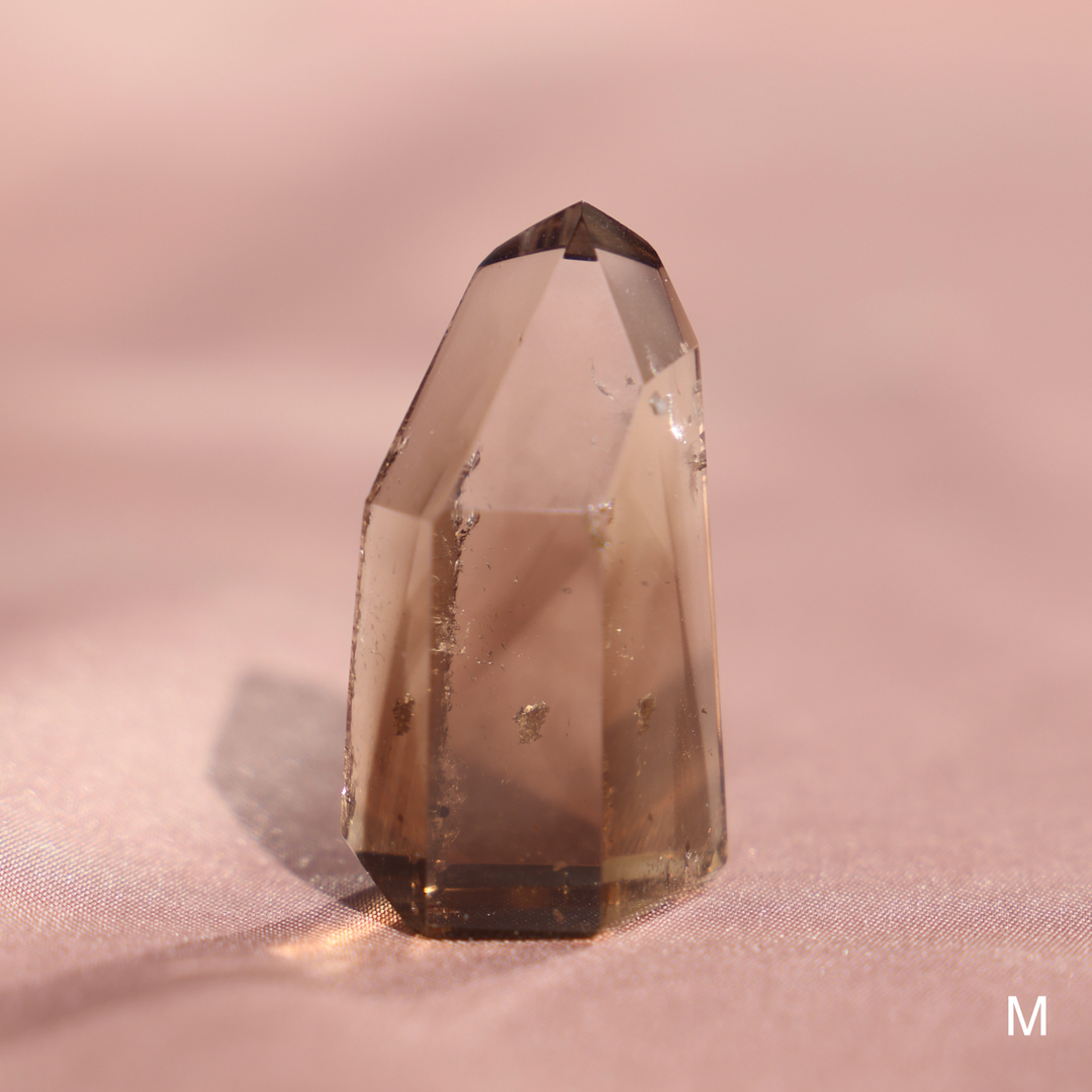 High Quality Smoky Lemurian Quartz Tower