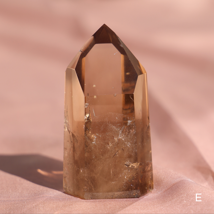 High Quality Smoky Lemurian Quartz Tower