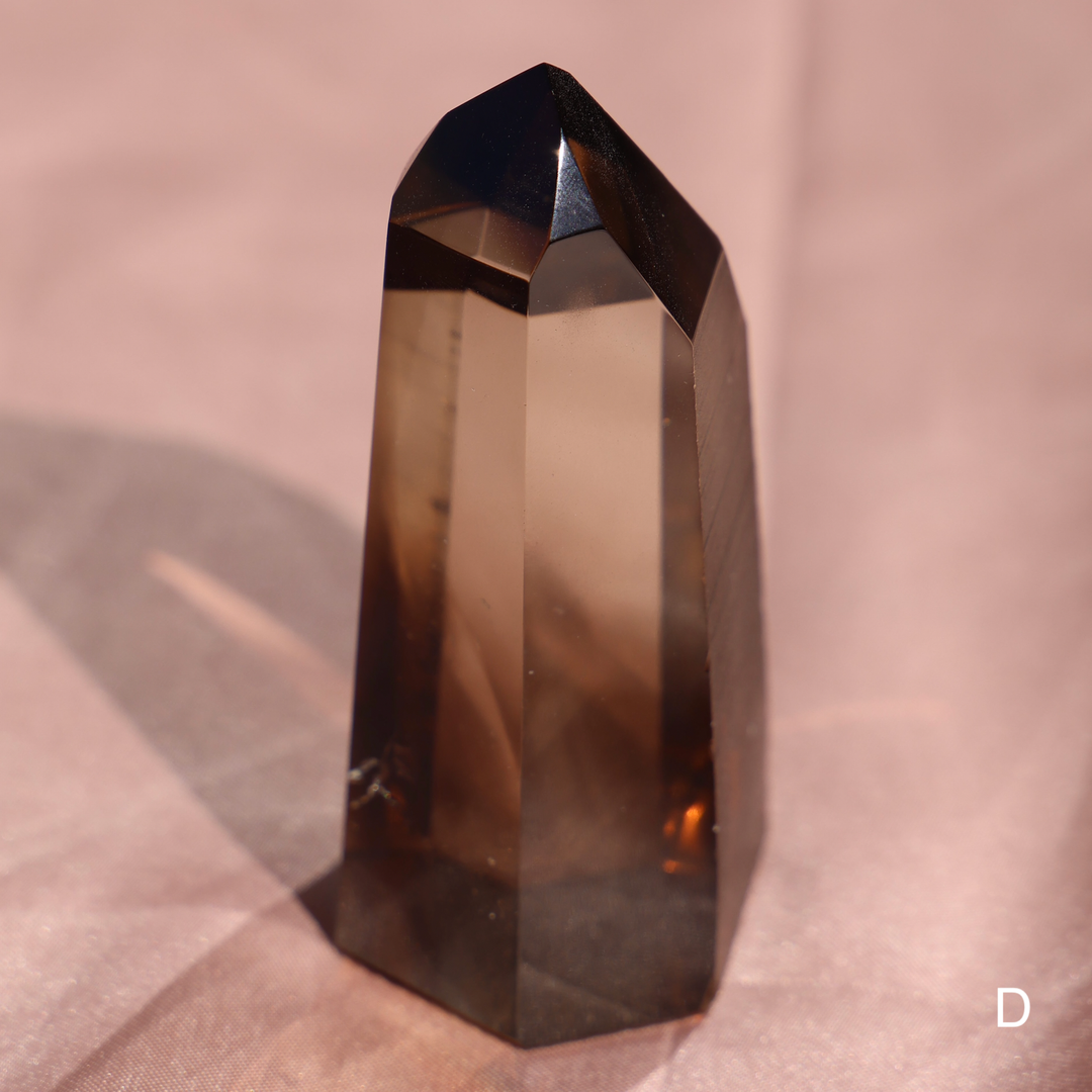 High Quality Smoky Lemurian Quartz Tower