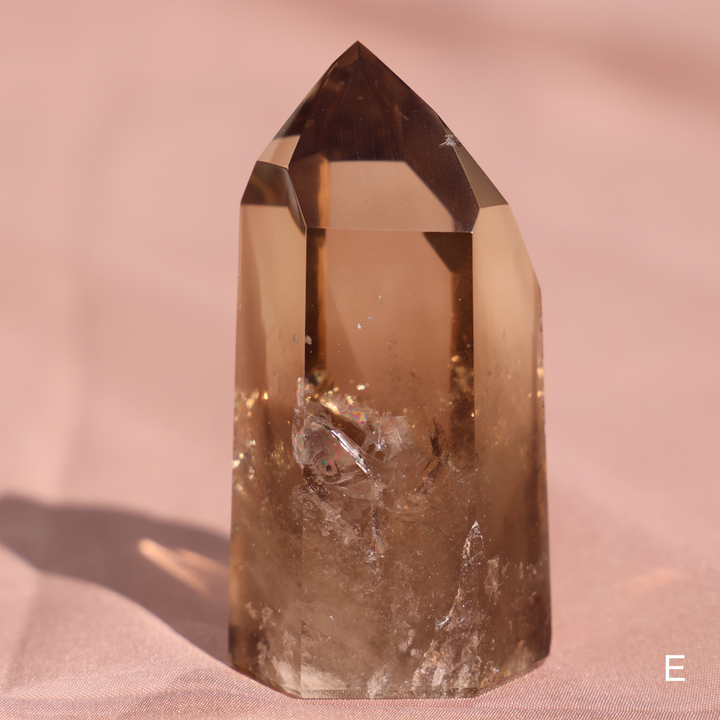 High Quality Smoky Lemurian Quartz Tower