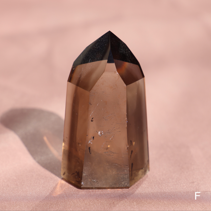 High Quality Smoky Lemurian Quartz Tower