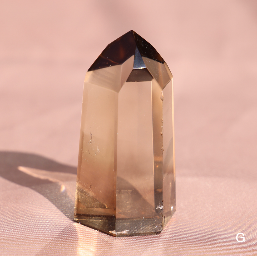 High Quality Smoky Lemurian Quartz Tower