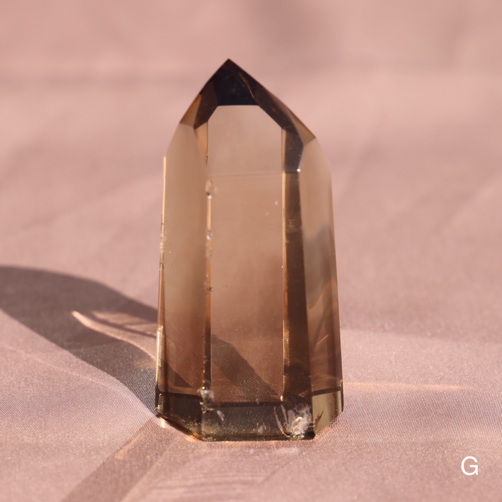 High Quality Smoky Lemurian Quartz Tower