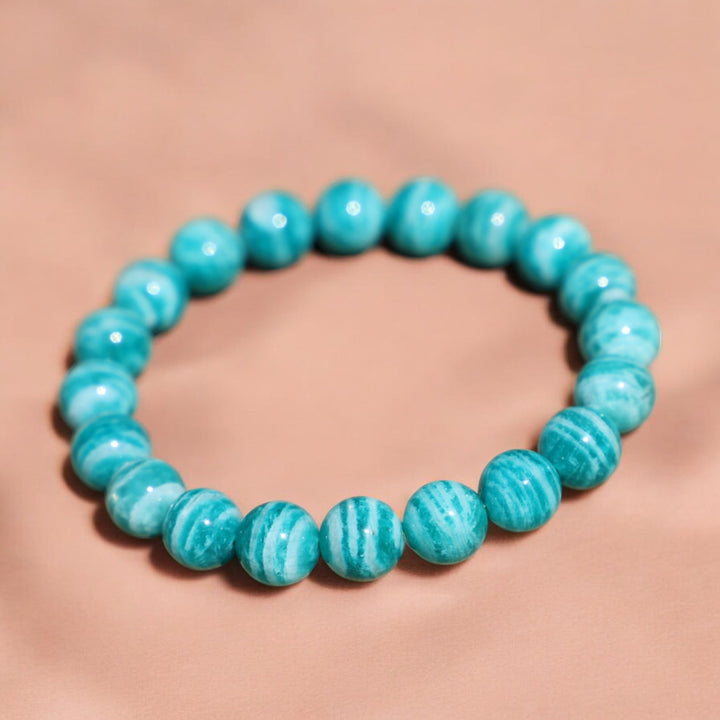 High Quality Stripy Zebra Amazonite Bracelet