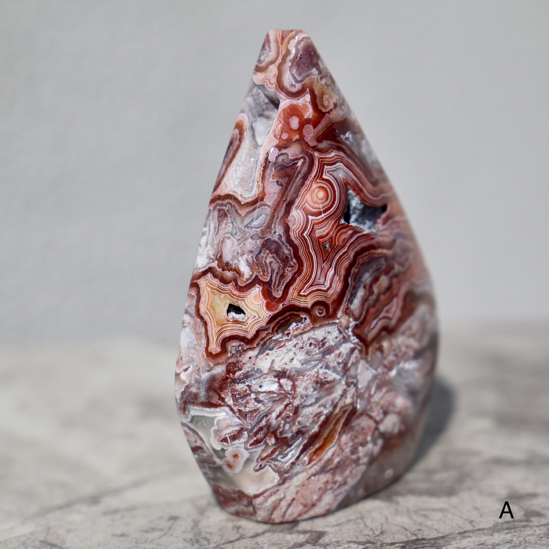 Mexican Crazy Lace Agate Flame - S