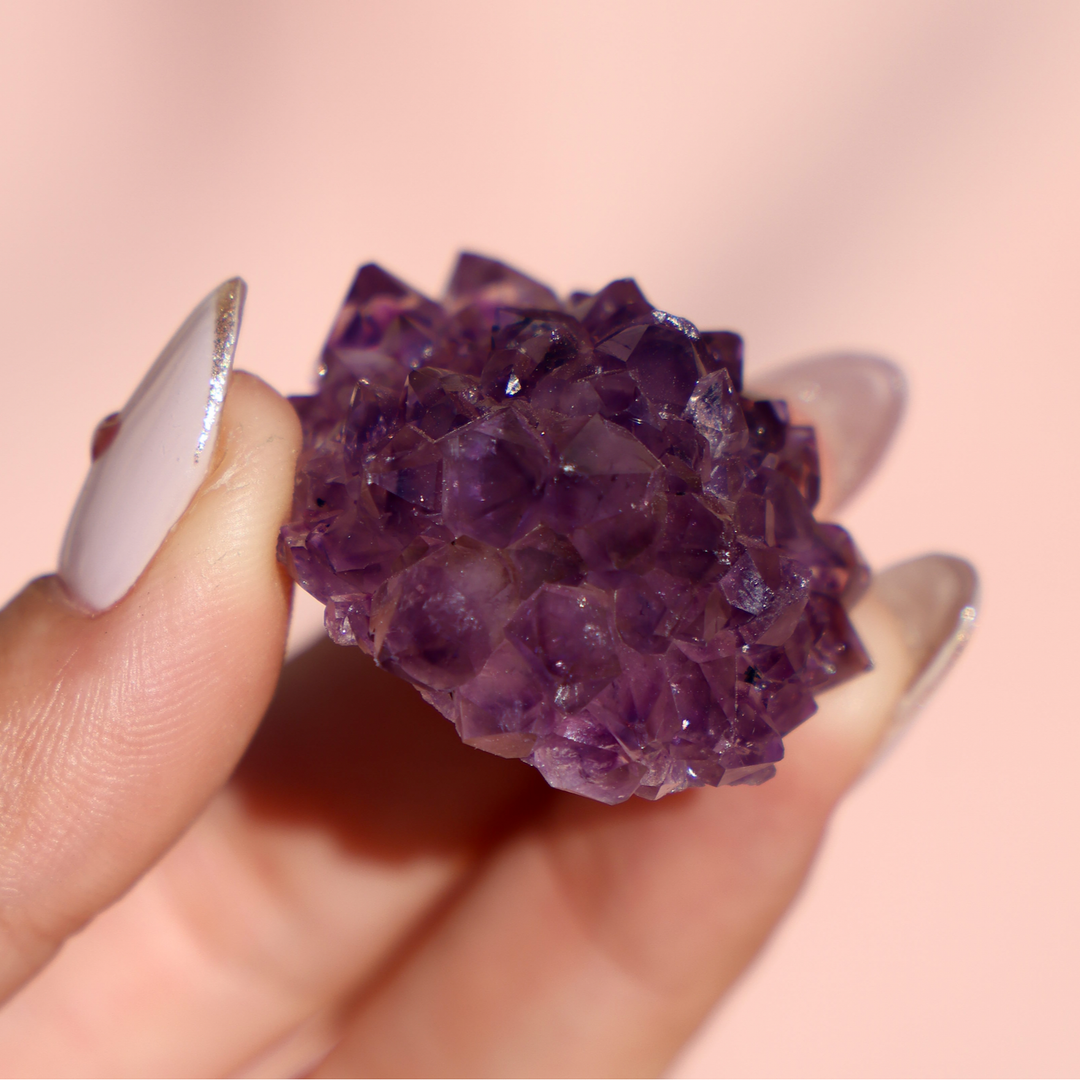 Natural Amethyst Rosette - Mini