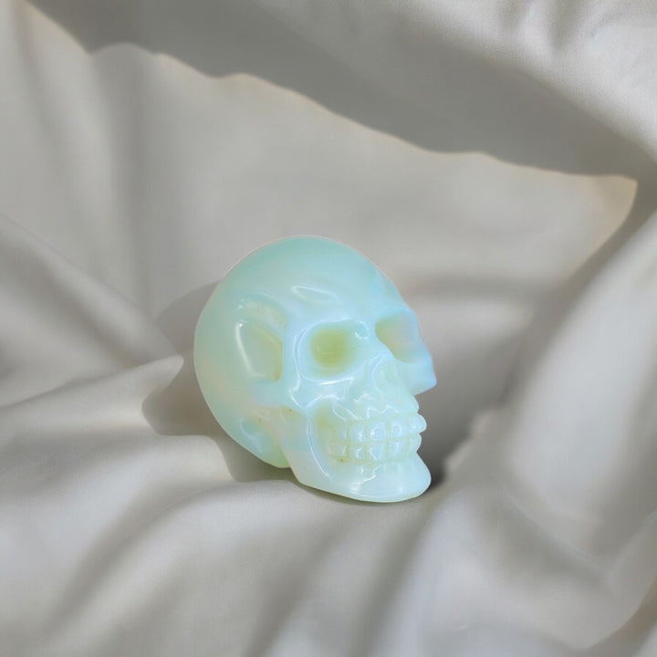 Hand-carved Opal Skull - Enchantia Muse