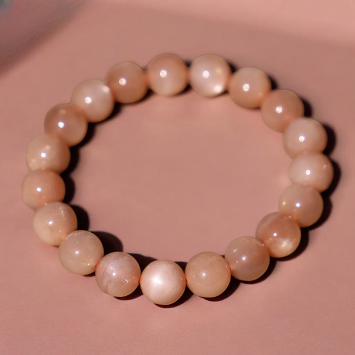 Orange Moonstone Bracelet