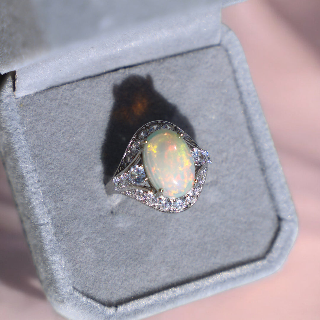 Ethiopian Opal Ring - Afterglow - Enchantia Muse