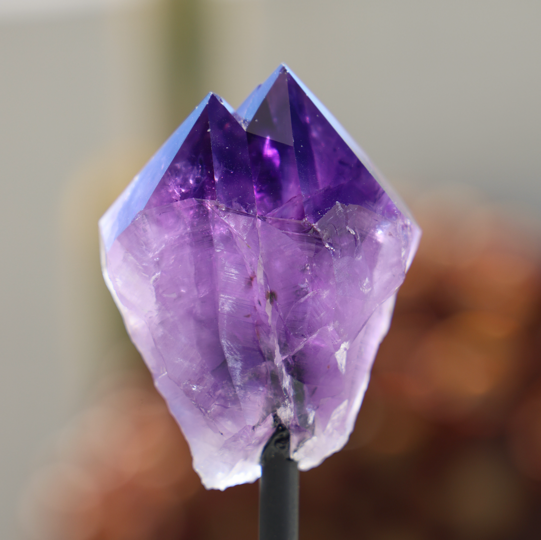 'Pinnacle' Amethyst Point on Stand