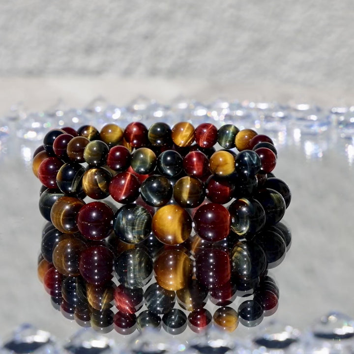 'Bolt'  Rainbow Tiger's Eye Bracelet