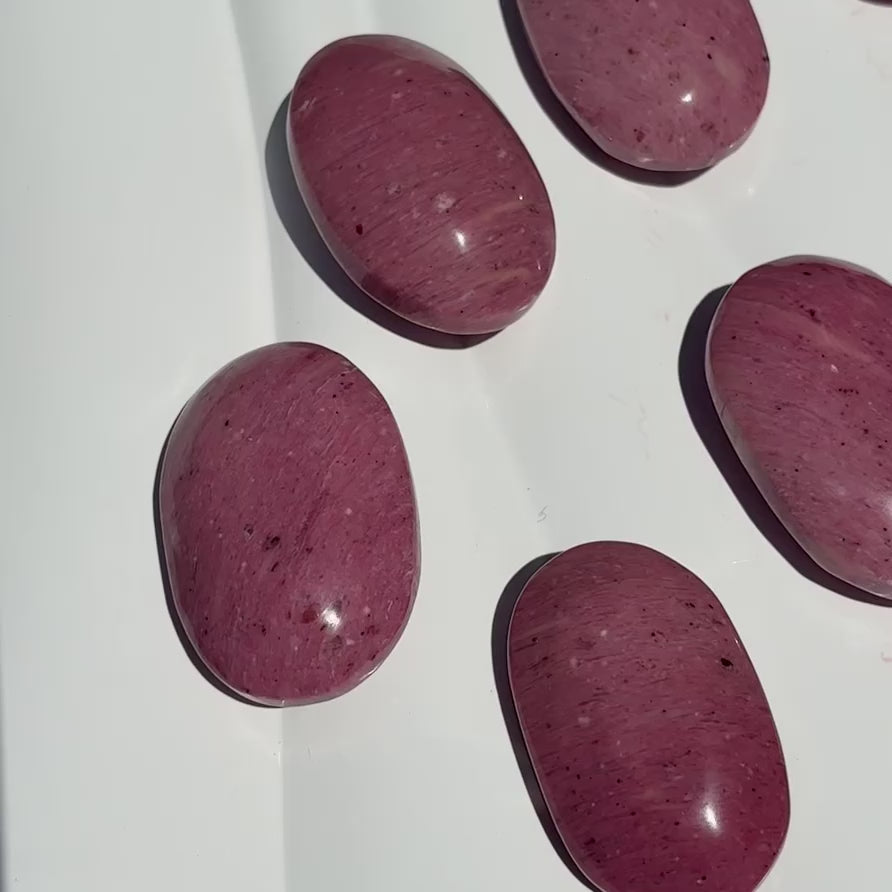 Australian Pink Petrified Wood Palm Stone