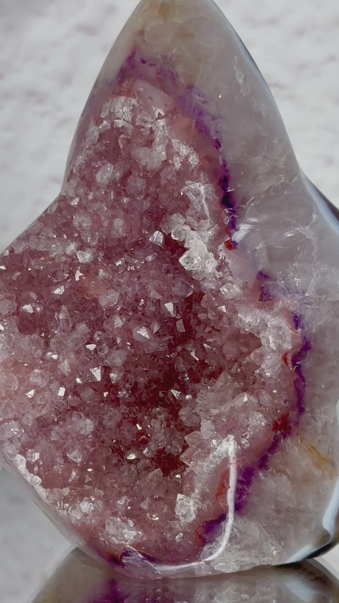 'PATRICK STAR' Druzy Pink Amethyst Piece