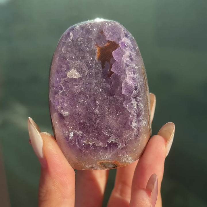 'PATCH' Bi-color Sugar Druzy Amethyst Cut Base