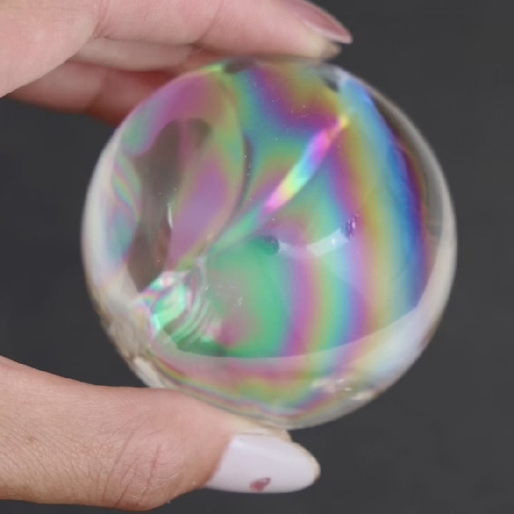 Rainbow Clear Quartz Sphere