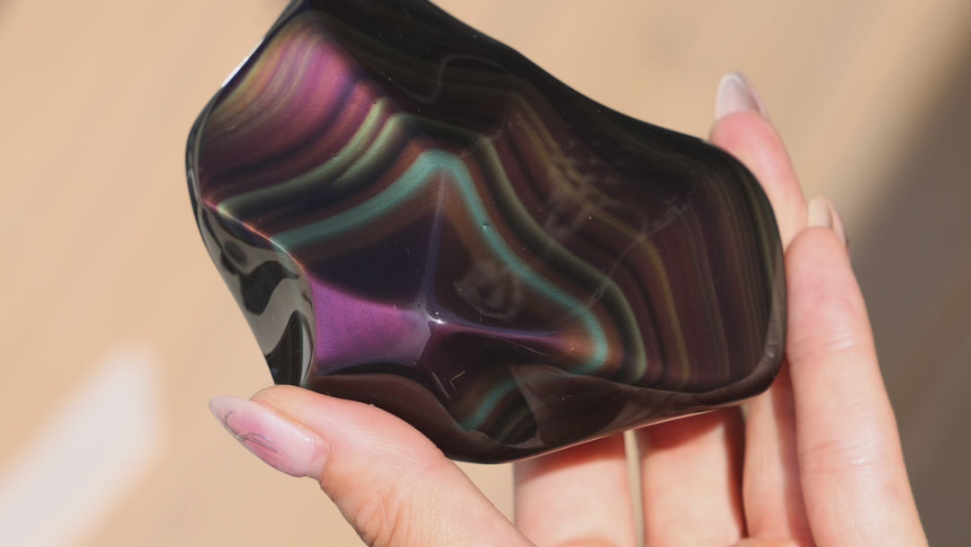 Highest Grade Rainbow Obsidian Free Form #1