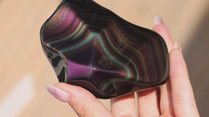 Highest Grade Rainbow Obsidian Free Form #1