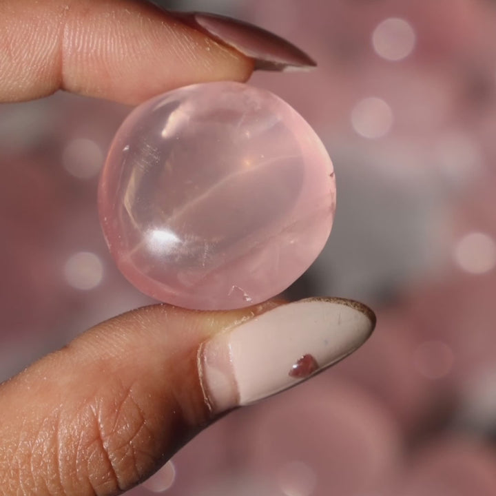 Jello Rose Quartz Tumble Stone