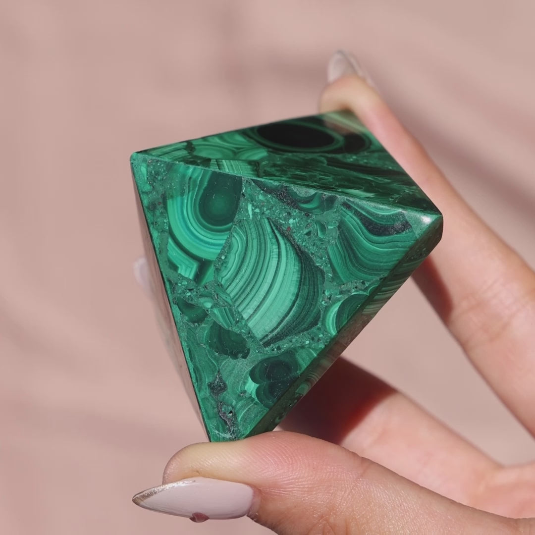 High Quality Malachite Pyramid