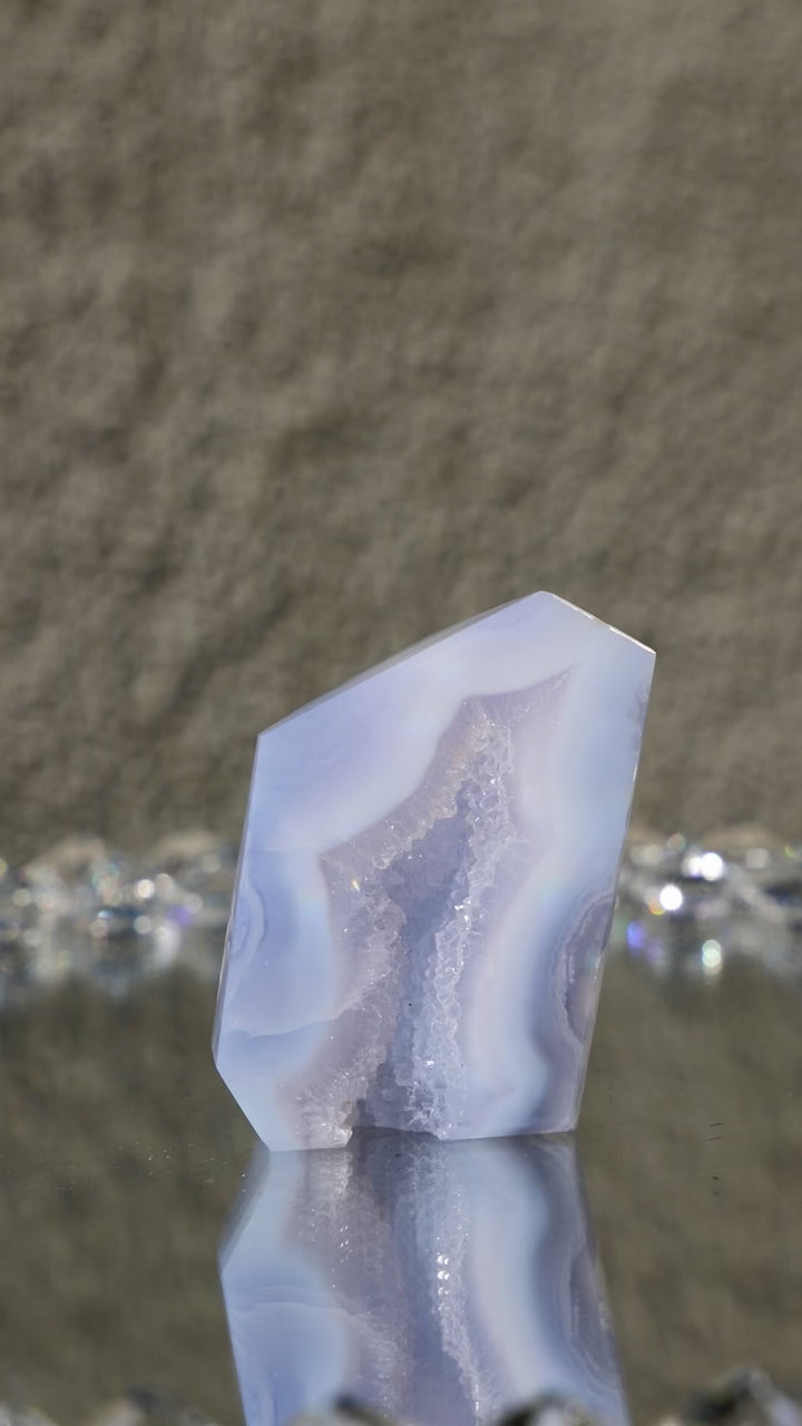 Druzy Blue Lace Agate Free Form