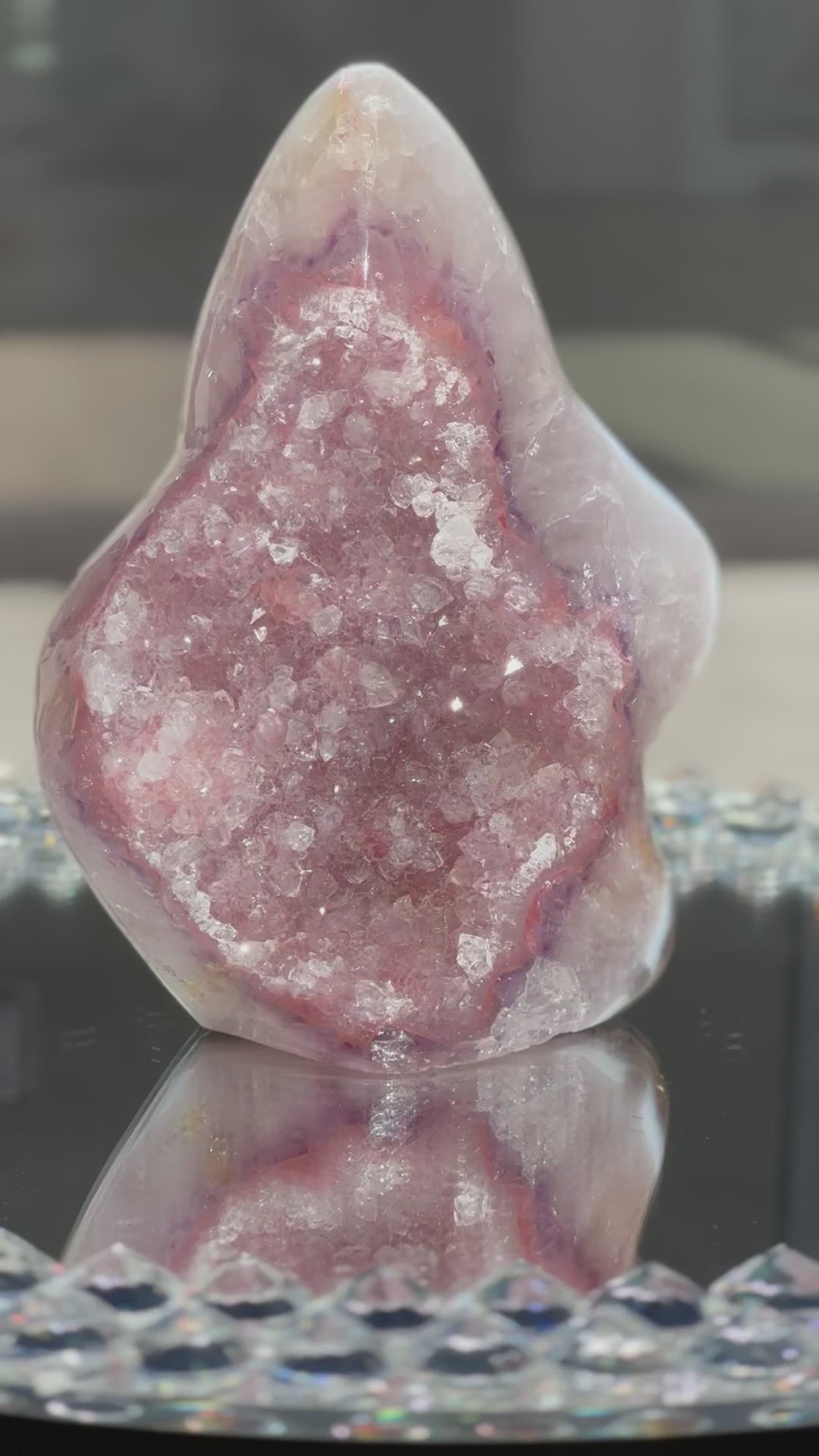 'PATRICK STAR' Druzy Pink Amethyst Piece