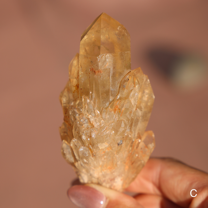 Raw Kundalini Citrine Cluster