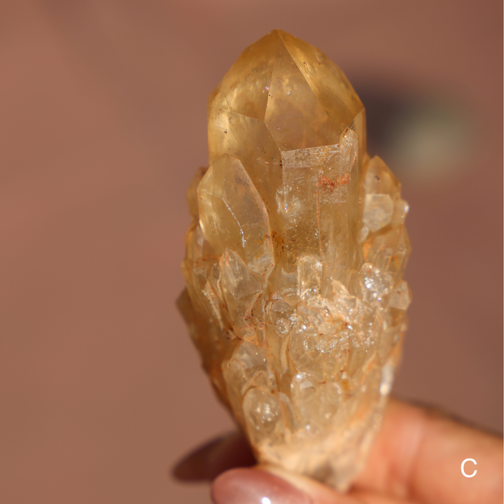 Raw Kundalini Citrine Cluster