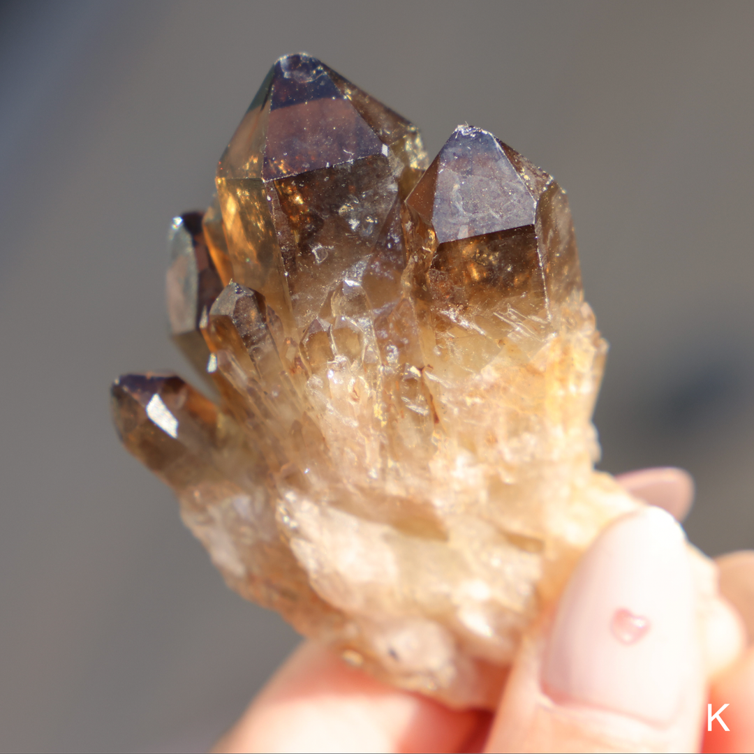 Raw Kundalini Citrine Cluster