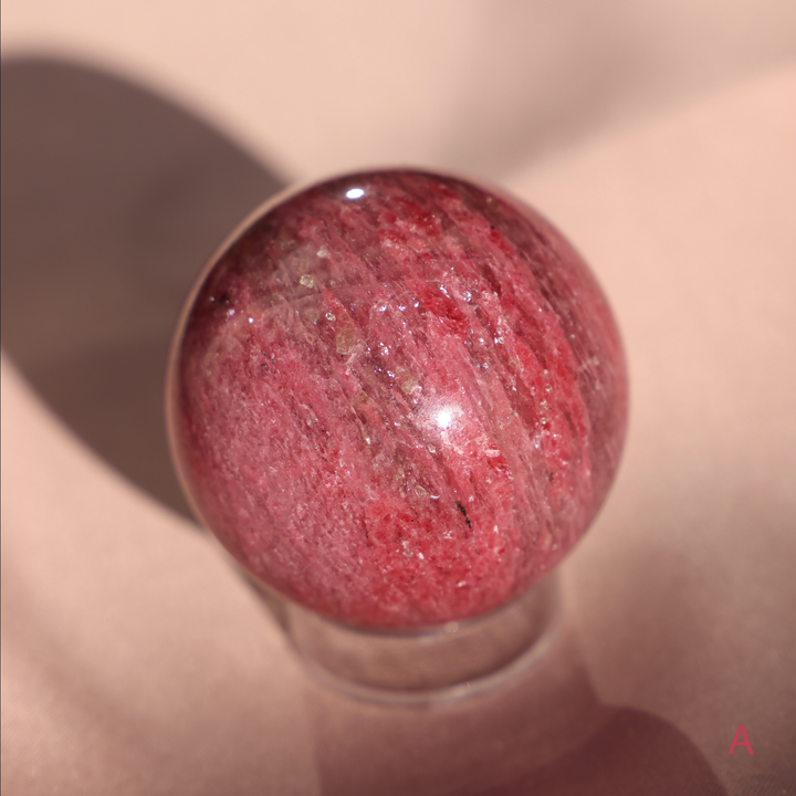 'Sakura' Gemmy Rhodonite Sphere