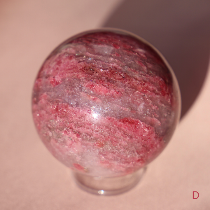 'Sakura' Gemmy Rhodonite Sphere