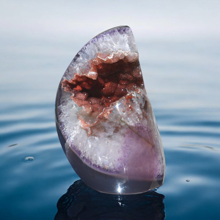 'SHARK' Red Sugar Druzy Amethyst Piece - Enchantia Muse