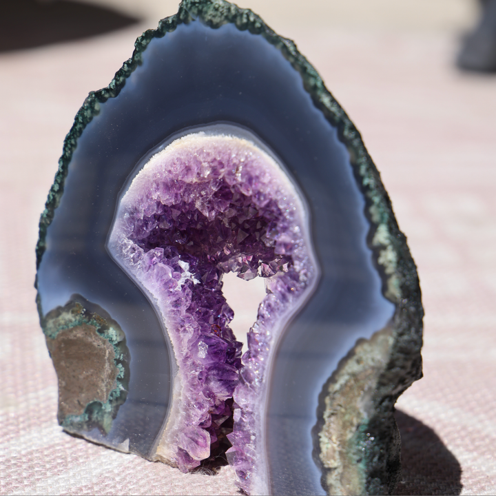 'SPLASH' Amethyst Agate Free Form Slab