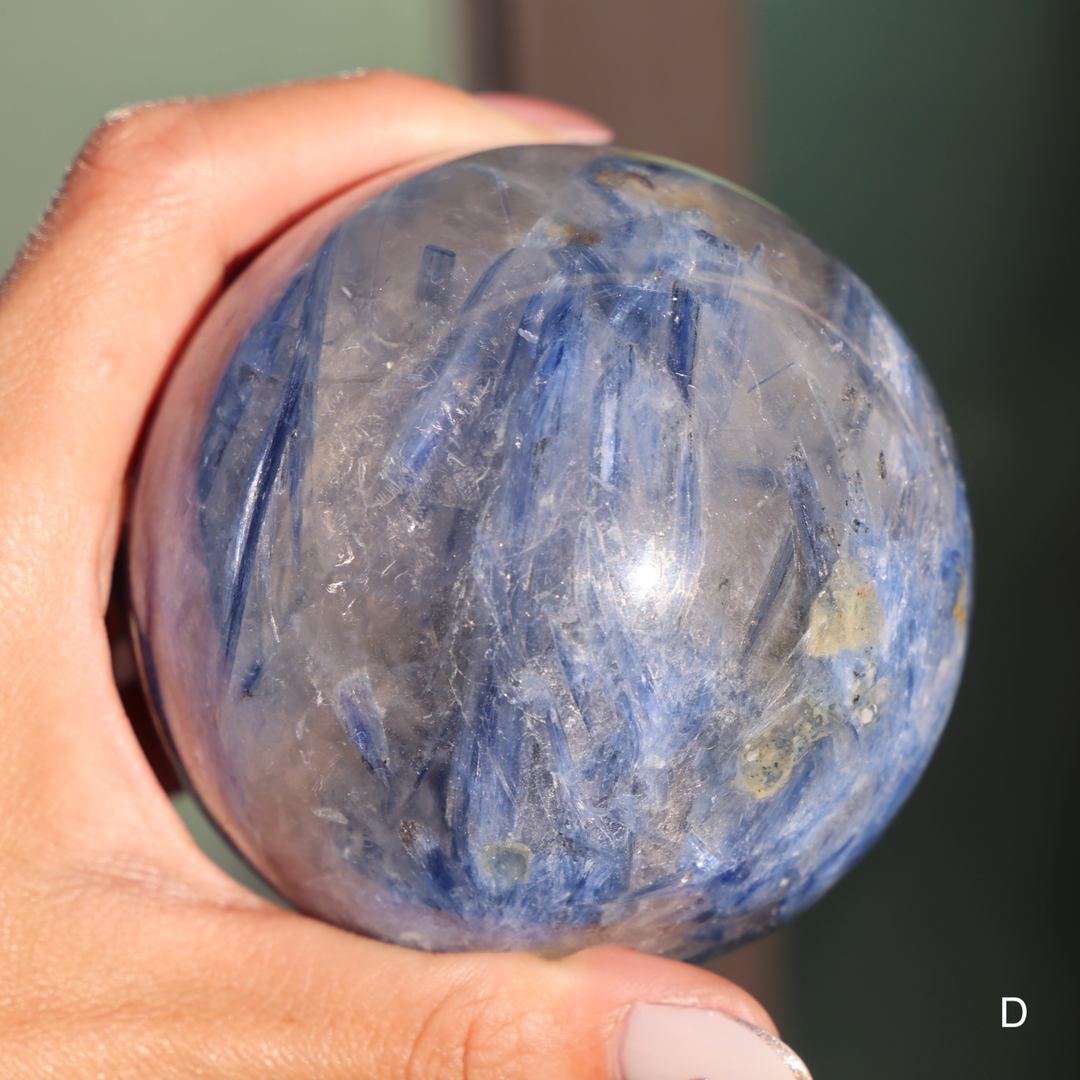 'Starry Night' High Quality Blue Kyanite Sphere