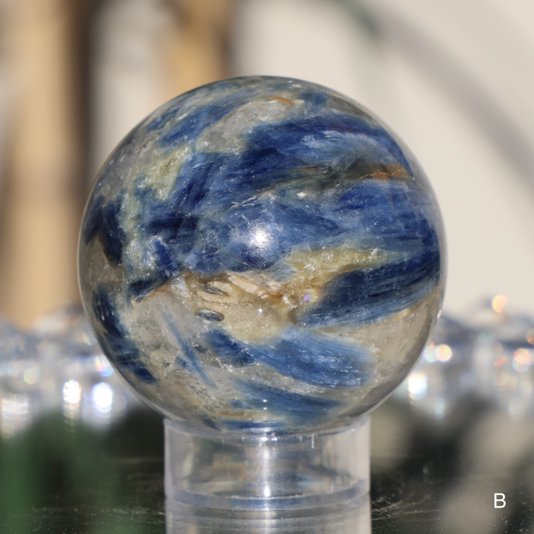 'Starry Night' High Quality Blue Kyanite Sphere