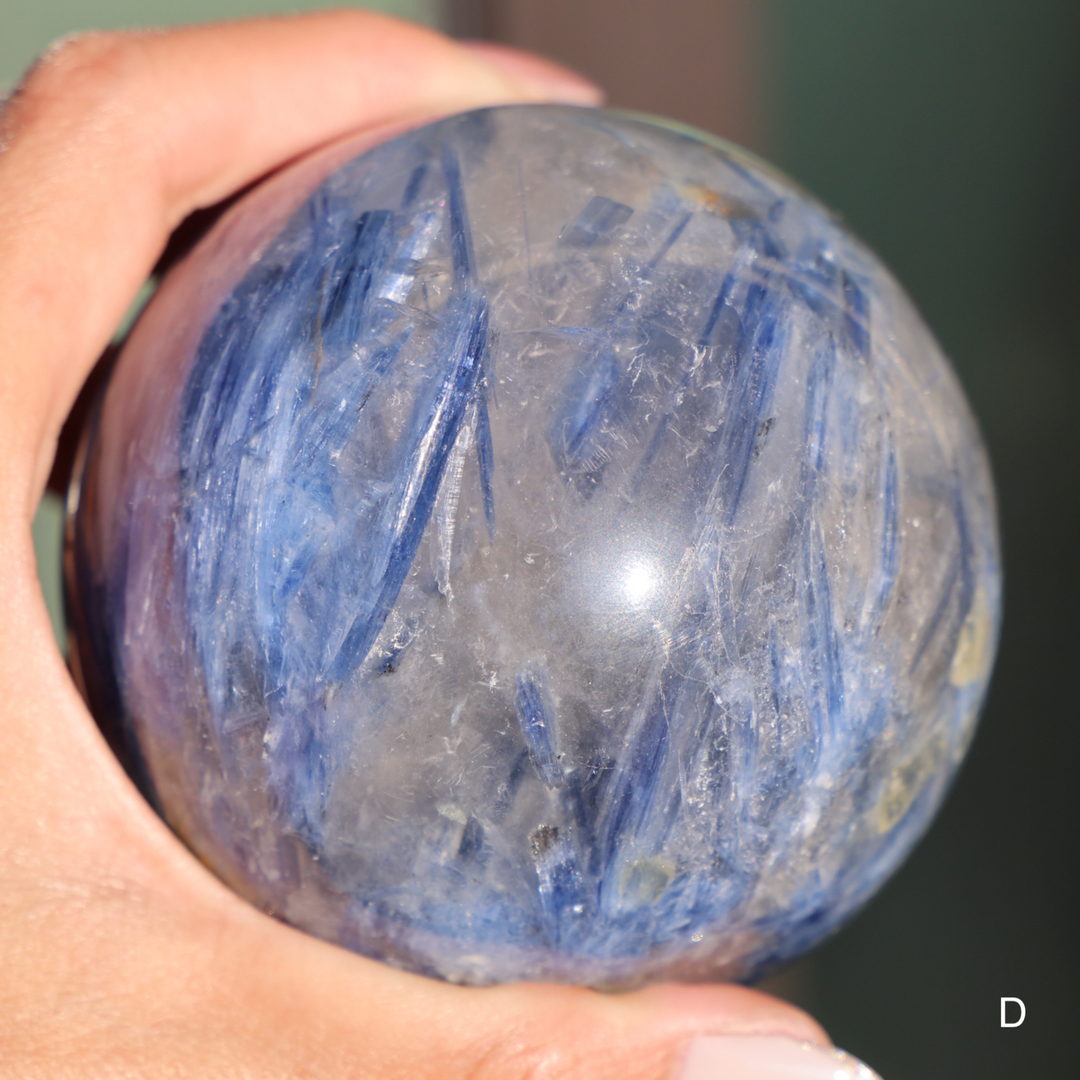 'Starry Night' High Quality Blue Kyanite Sphere