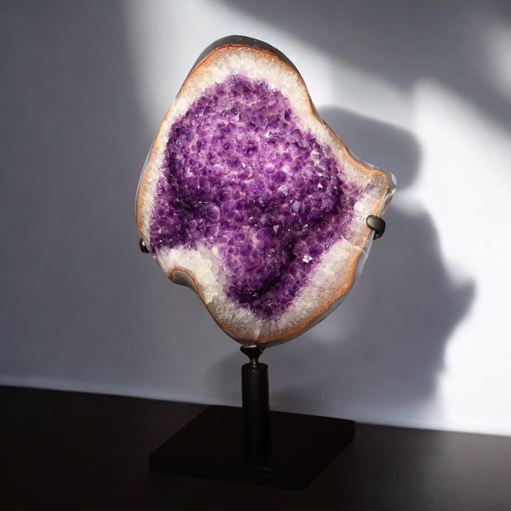 'Sting Ray' Natural Amethyst on Stand