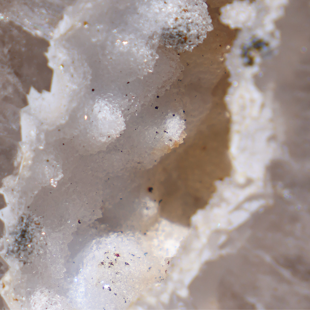 'Sugarlace' Agate Geode with Stand