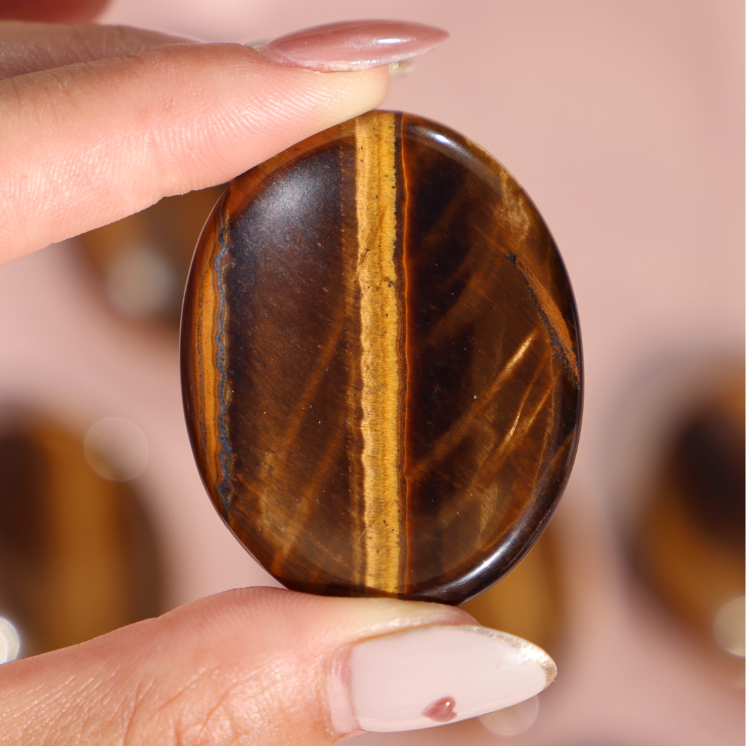 Tiger's Eye Worry Stone