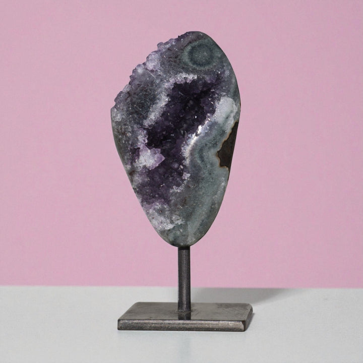 Amethyst Geode on Stand #1