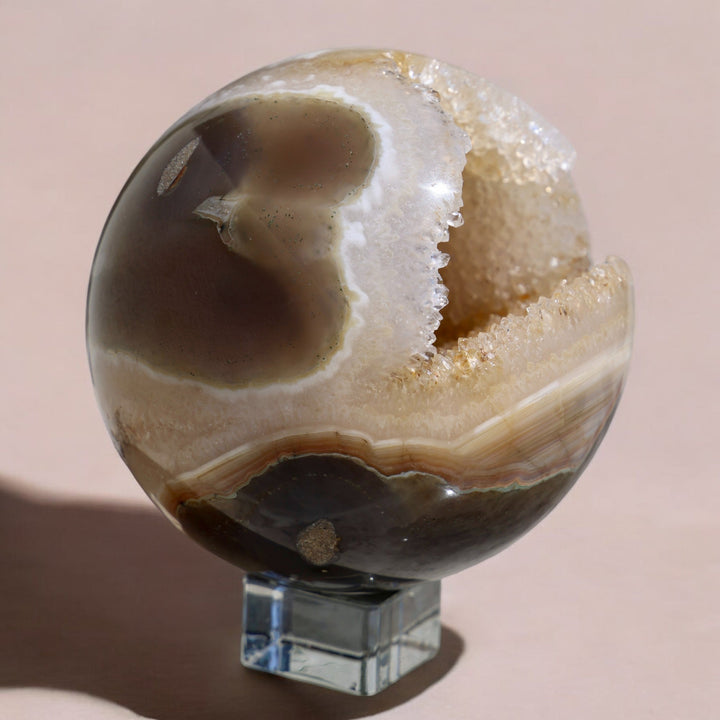 'TRIAD' Golden Agate Sphere - XL